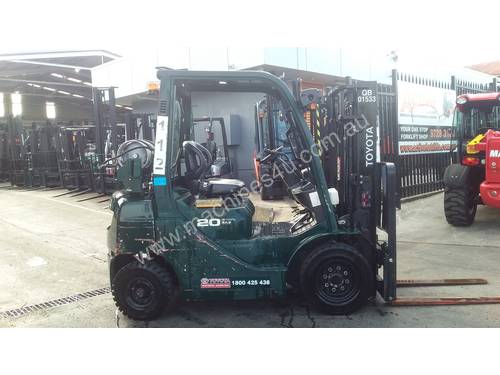 Toyota Forklift 8FG20 2 Ton 3m Container Entry Good Condition low Hrs