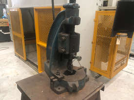 Used John Heine 183A Fly Press. 3 ton capacity, comes with stand. - picture0' - Click to enlarge