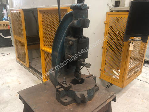 Used John Heine 183A Fly Press. 3 ton capacity, comes with stand.
