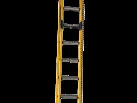 Branach Fibreglass Extension Ladder 2.7 to 3.9 Meter Industrial Quality Aluminium Rungs - picture0' - Click to enlarge