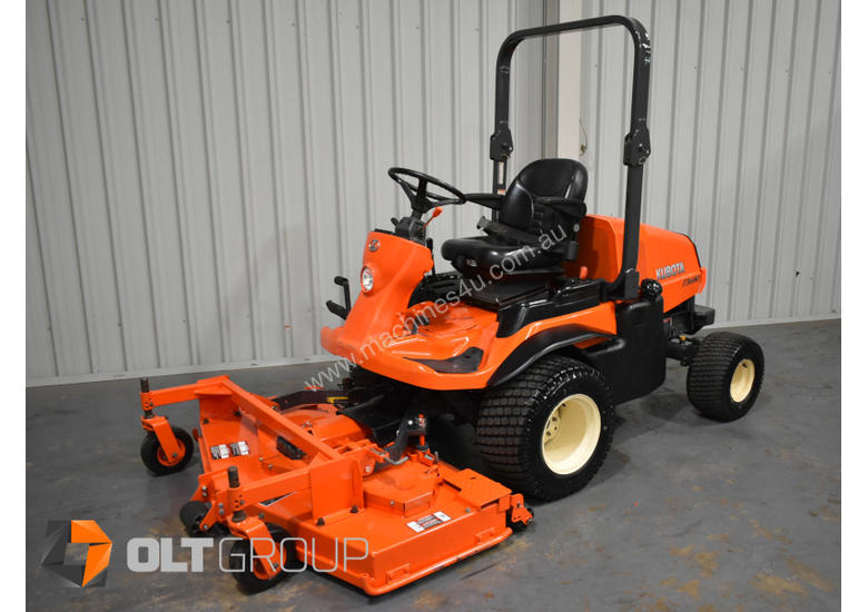 caption Kubota F3680 Out Front Mower 36hp Diesel 60 Inch Rear OR Side Discharge Decks New Tyres