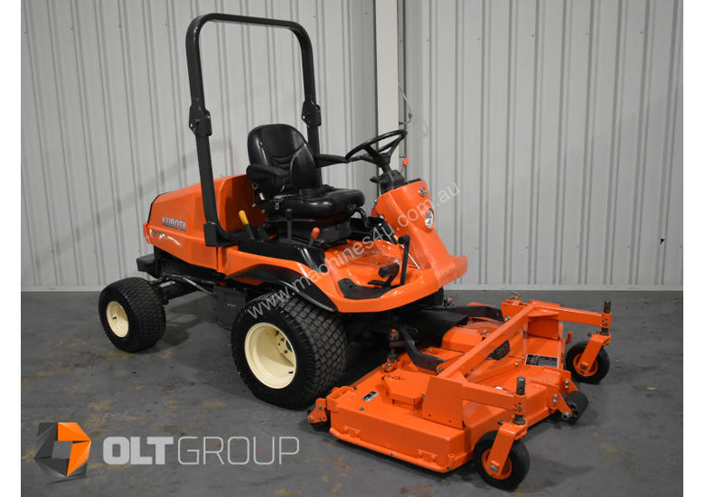 caption Kubota F3680 Out Front Mower 36hp Diesel 60 Inch Rear OR Side Discharge Decks New Tyres