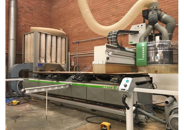 caption BIESSE ROVER B 2.30 FLATBED / NESTING MACHINE / POD & RAIL