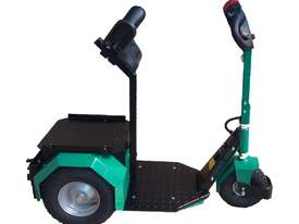 Electric Pull/Push Tow Tug, 400watt, 1500kg Capacity, Stand-on Model,  Green - picture2' - Click to enlarge