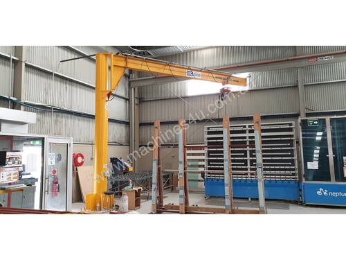 Modular Cranes 500kg Jib Crane w/ Elephant FB-3 Electric Chain Hoist 1 of 2