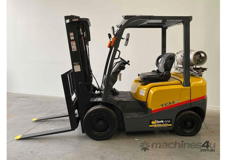 Used tcm Tcm 2 5 Lpg Container mast forklift Counterbalance Forklifts ...