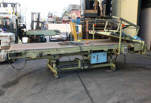 KILIC Motorised powered 4.8m long 1.65m wide rubber belt conveyor height adjust