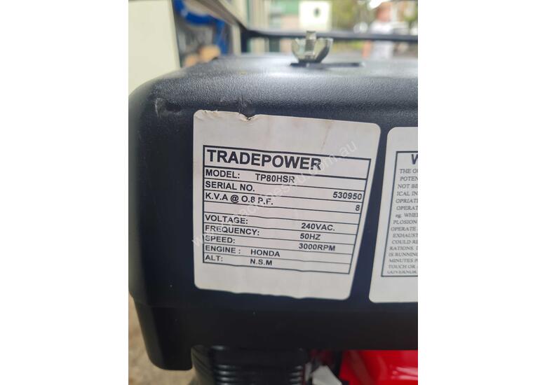 Buy Used tradepower 8kva Tradepower Generator Tradie Generators in