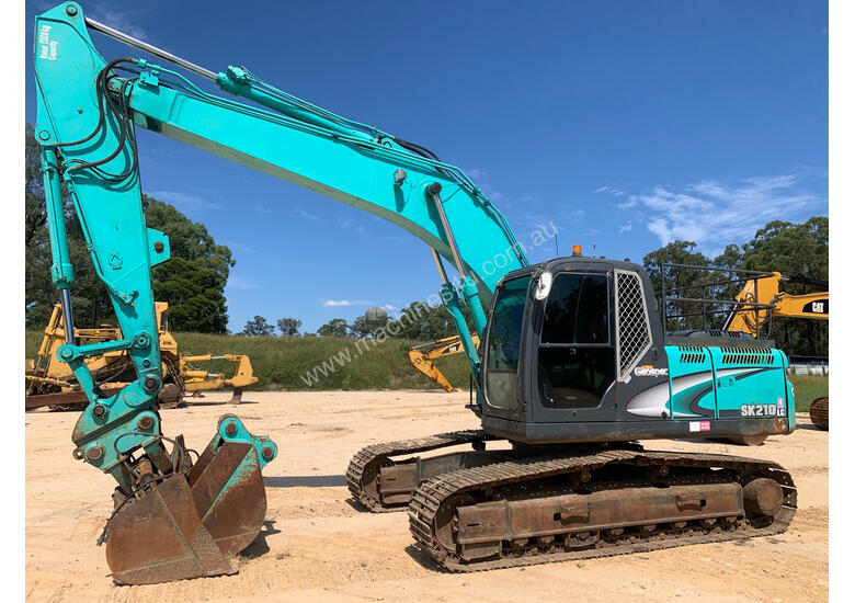 caption Kobelco SK210 Tracked-Excav Excavator