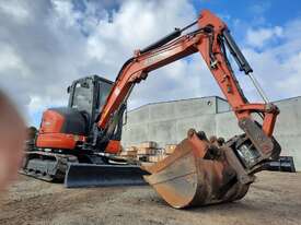 KUBOTA U48-4 5T EXCAVATOR WITH A/CAB, TILT HITCH, BUCKETS AND 2220 HOURS - picture1' - Click to enlarge