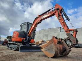 KUBOTA U48-4 5T EXCAVATOR WITH A/CAB, TILT HITCH, BUCKETS AND 2220 HOURS - picture2' - Click to enlarge