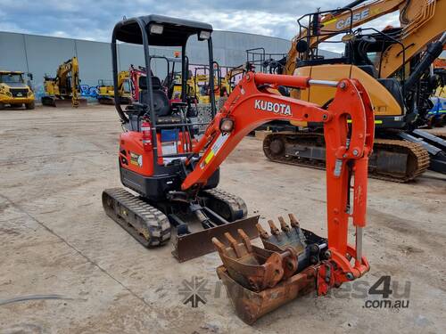 2018 KUBOTA U17 1.7T MINI EXCAVATOR WITH 926HRS