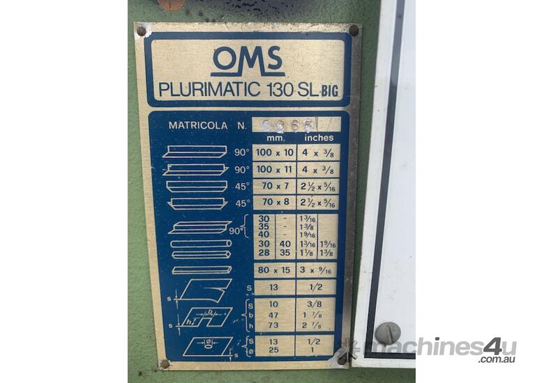 OMS Hydraulic Punch & Shear 60 Ton