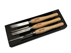 3Pce Woodturning Chisel Tool M2 CRYO HSS (Small Turning Tools) Set by Oltre - picture0' - Click to enlarge
