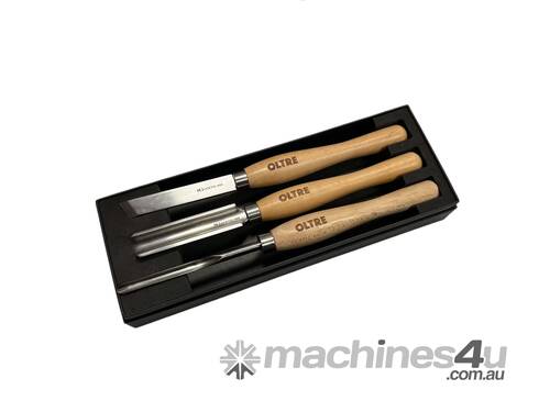 caption 3Pce Woodturning Chisel Tool M2 CRYO HSS (Small Turning Tools) Set by Oltre