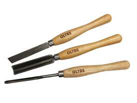 3Pce Woodturning Chisel Tool M2 CRYO HSS (Small Turning Tools) Set by Oltre - picture0' - Click to enlarge