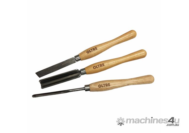 caption 3Pce Woodturning Chisel Tool M2 CRYO HSS (Small Turning Tools) Set by Oltre