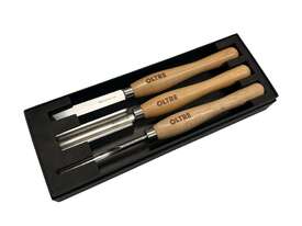 3Pce Woodturning Chisel Tool M2 CRYO HSS (Small Turning Tools) Set by Oltre - picture1' - Click to enlarge