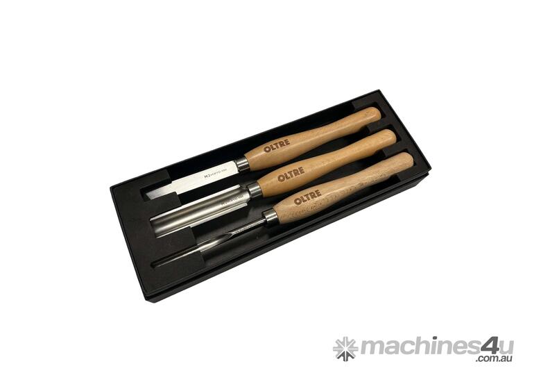 caption 3Pce Woodturning Chisel Tool M2 CRYO HSS (Small Turning Tools) Set by Oltre