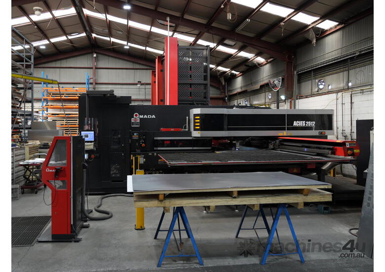 caption USED Amada Laser & Turret combination machine, Amada Press Brake with tool changer