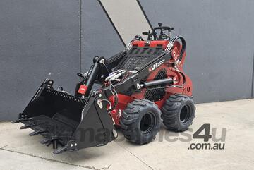UHI Honda Engine 23HP 30D Wheeled Skid Steer 850kg Operating Weight with 4in1 Bucket