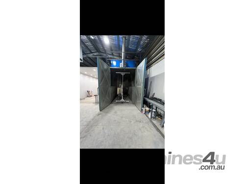 powder coating curing oven and spray booth