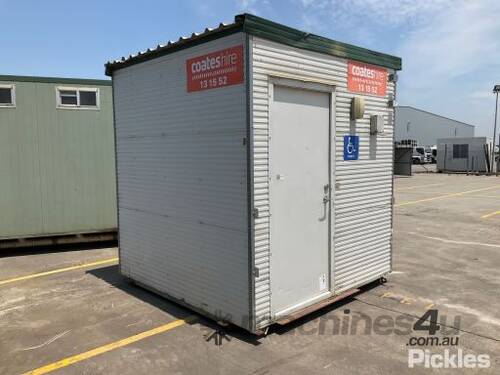 Portable Toilet Block 2.4m x 2.4m, Event Accessible - Sewer Connect Various Marks & Scratches. Pleas