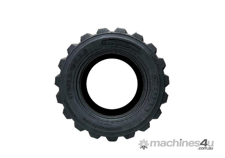 caption 1 x SKID STEER 10 PLY TYRE (27x10.5-15)