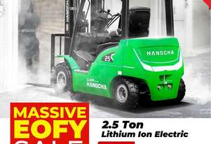 LIFT EQUIPT - NEW 2.5T HANGCHA XE SERIES - LITHIUM ION ELECTRIC FORKLIFT
