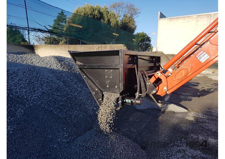 caption SD2000 Side Discharge Bucket - Multipurpose & NZ-Made!
