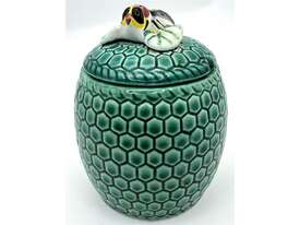 C.1970'S VINTAGE JAPANESE CERAMIC HONEY POT  - picture0' - Click to enlarge