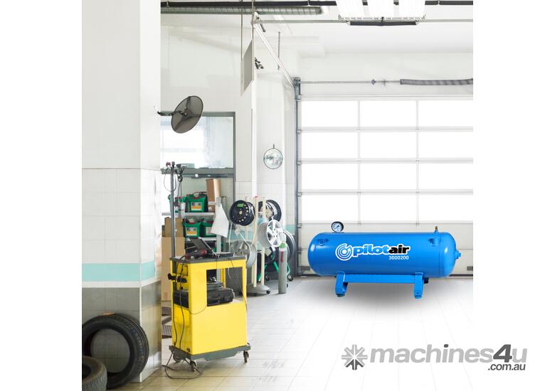 BR3000200 Horizontal Air Receiver, 200L, 1100KPA, Man to AS1210-3, Safety value, pressure gauge