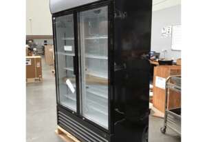 Thermaster Colourbond Upright Beverage Fridge 2 Doors Black LG-1000BP