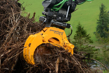 Powerhand eX Series Heavy Duty Forestry Biomass Grapple | 13-25T | Optimized for Log Handling