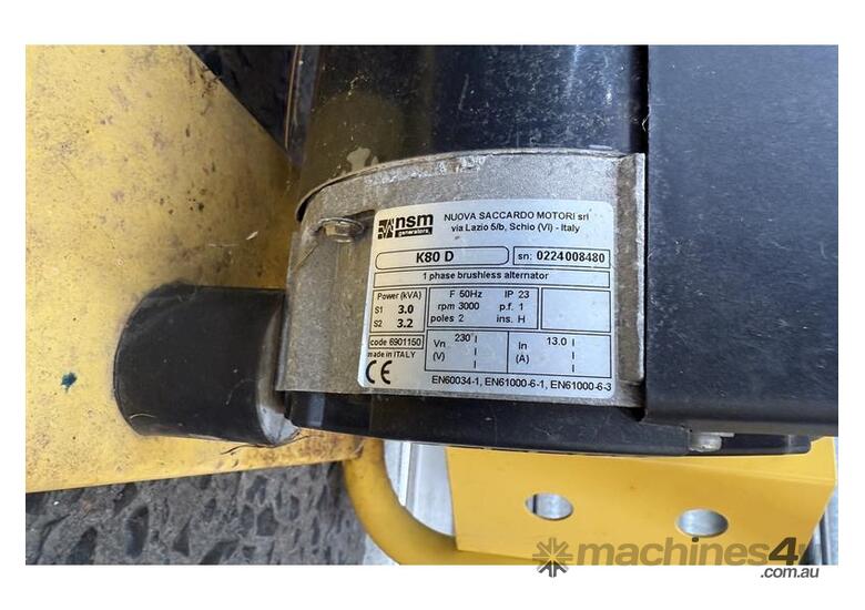 caption HONDA GENSAFE GS35KVAWC GENERATOR