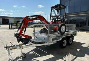PACKAGE - XN18L 1.8t + 8 ATTACHMENTS + 3.5T HYDRAULIC TIPPING TRAILER