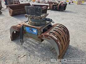 Rotating Grapple to suit 20t Excavator, Ears 335mm, Centres 450mm, Pins 80mm, 4 Hose set up  - picture0' - Click to enlarge
