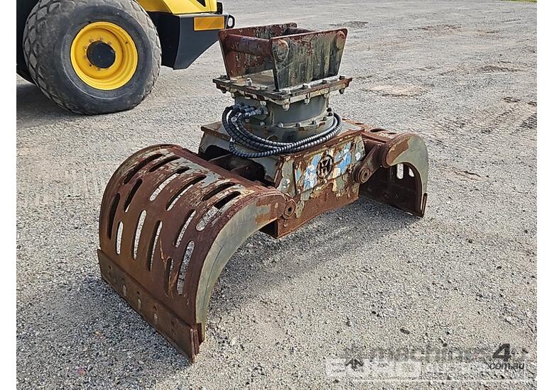 caption Rotating Grapple to suit 20t Excavator, Ears 335mm, Centres 450mm, Pins 80mm, 4 Hose set up