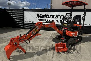 Mini Excavator 1.2 T Haihong CTX8010-KO with 2 speed tracking + Side mounted Joysticks
