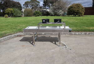 Stainless Steel Dual Fan Cooling Conveyor - 1.9m Long
