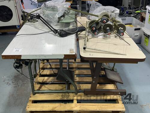 1x Pegasus E32-542 Sewing Machine & 1x US 118-1 Sewing Machine