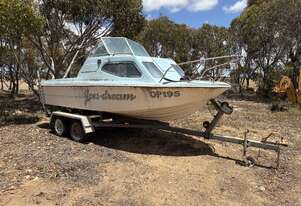 Home Made Fishing Boat on Trailer