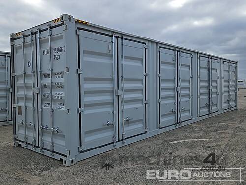 2026 40HC Container, Lock Box, Four Doors On The Side 