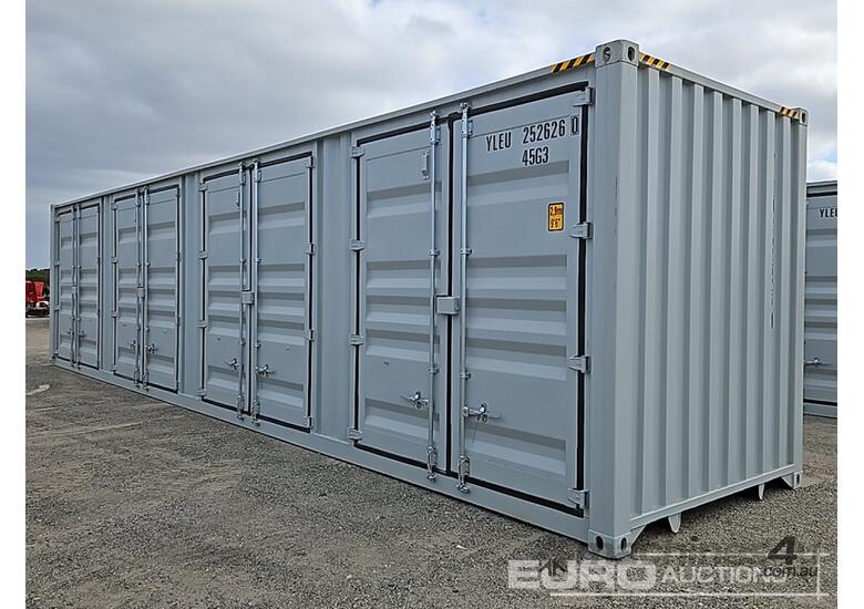 2026 40HC Container, Lock Box, Four Doors On The Side 