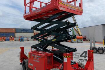 SINOBOOM 1018RD 33ft Rough Terrain Diesel Scissor Lift