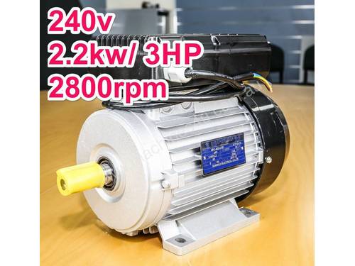 2.2kw/3HP 2800rpm 24mm shaft motor single-phase