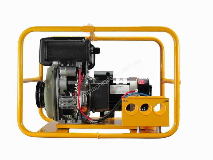 caption 4,000W POWERLITE GENERATOR WITH BATTERY