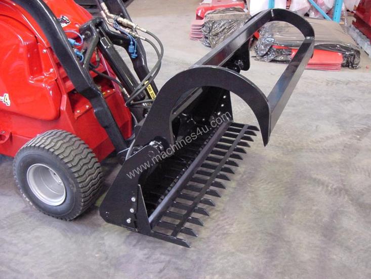 caption NEW DINGO MINI LOADER 3 IN 1 RAKE AND GRAB