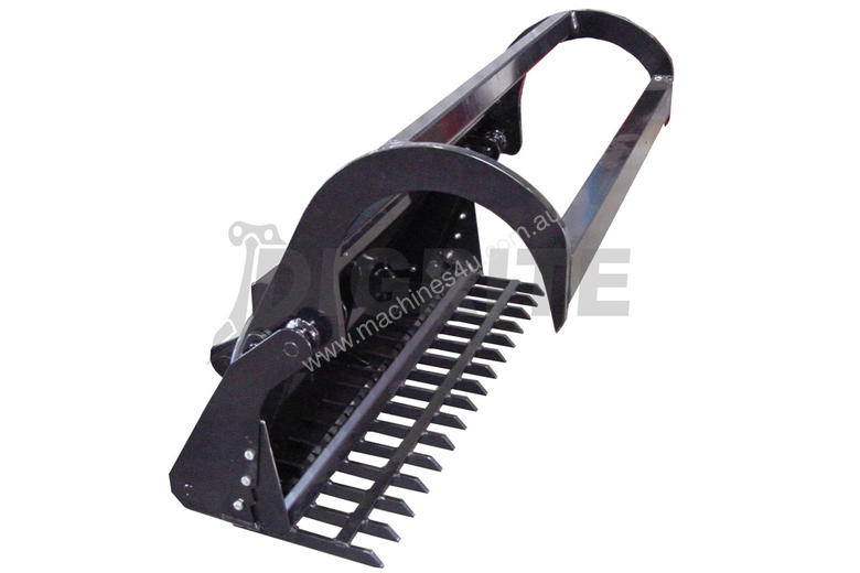 caption NEW DINGO MINI LOADER 3 IN 1 RAKE AND GRAB