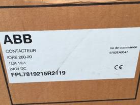 ABB CONTACTOR IORE 260-20 Magnetic 2 Pole DC #G - picture2' - Click to enlarge